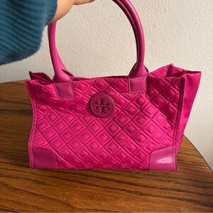 Tory Burch Pink Quilted Women's Bag super cute for spring Daytrip